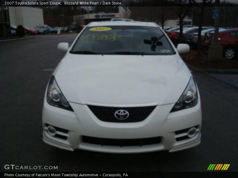 Blizzard White Pearl / Dark Stone 2007 Toyota Solara Sport Coupe