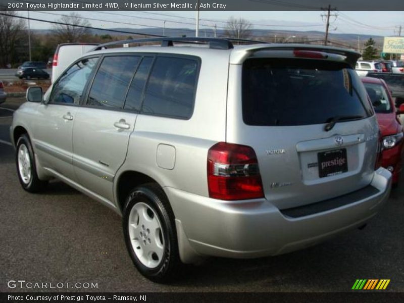Millenium Silver Metallic / Ash Gray 2007 Toyota Highlander Limited 4WD