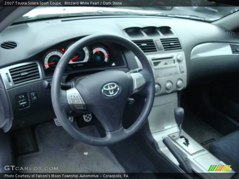 Blizzard White Pearl / Dark Stone 2007 Toyota Solara Sport Coupe