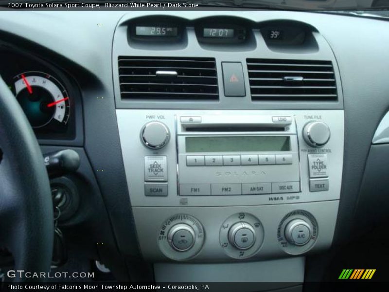 Blizzard White Pearl / Dark Stone 2007 Toyota Solara Sport Coupe