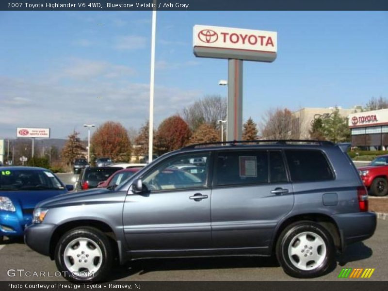 Bluestone Metallic / Ash Gray 2007 Toyota Highlander V6 4WD