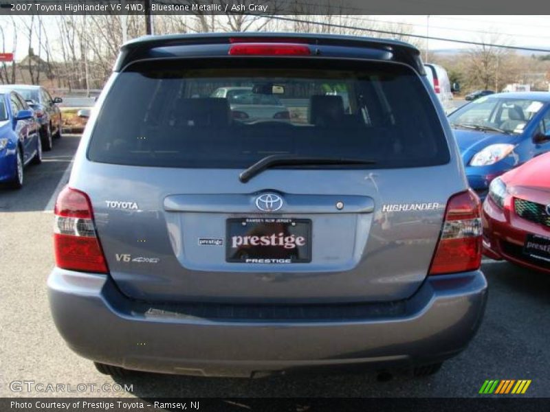 Bluestone Metallic / Ash Gray 2007 Toyota Highlander V6 4WD
