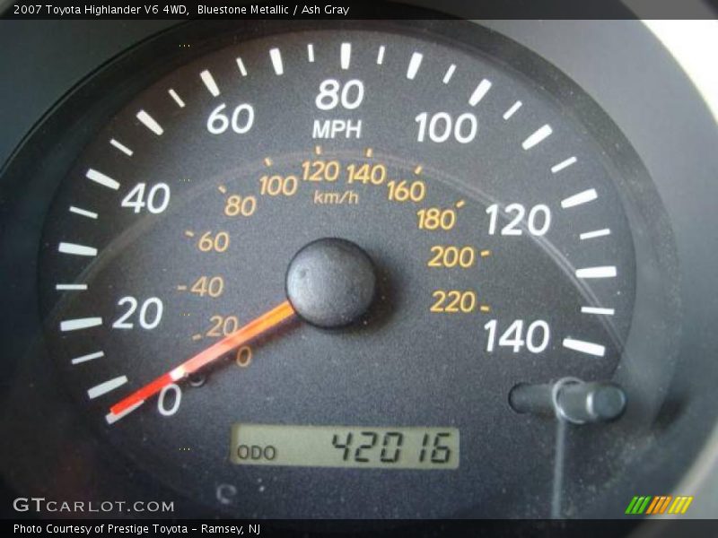 Bluestone Metallic / Ash Gray 2007 Toyota Highlander V6 4WD