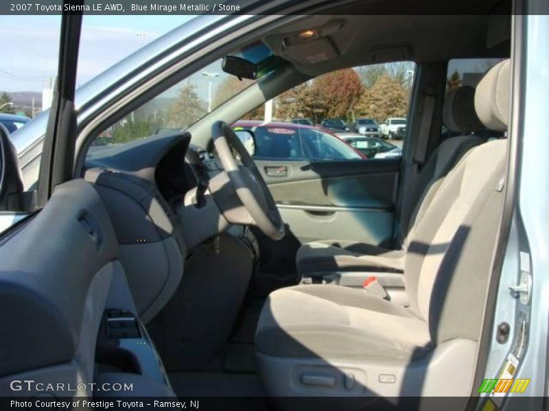 Blue Mirage Metallic / Stone 2007 Toyota Sienna LE AWD