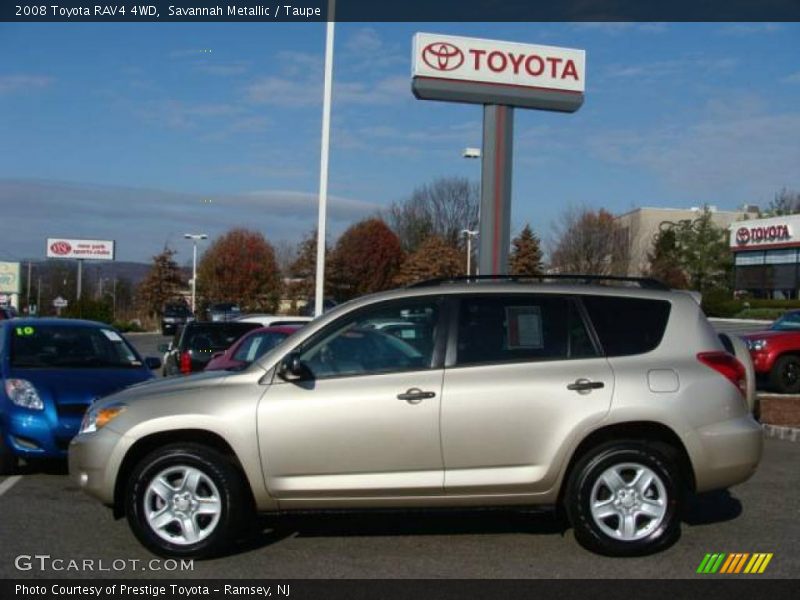 Savannah Metallic / Taupe 2008 Toyota RAV4 4WD