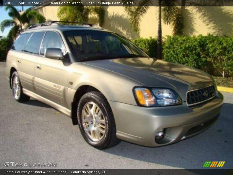 Titanium Beige Pearl / Beige 2003 Subaru Outback L.L. Bean Edition Wagon