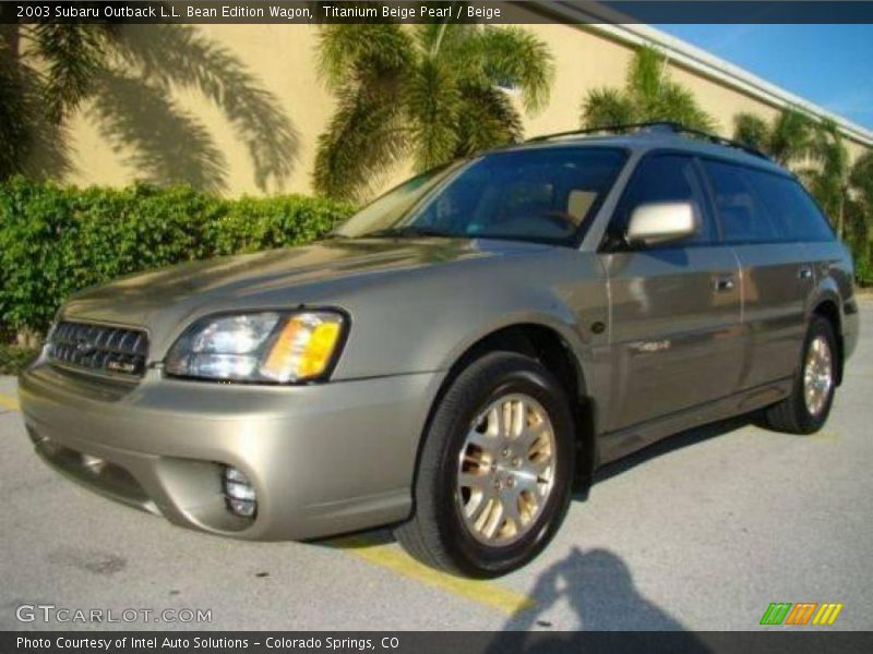 Titanium Beige Pearl / Beige 2003 Subaru Outback L.L. Bean Edition Wagon