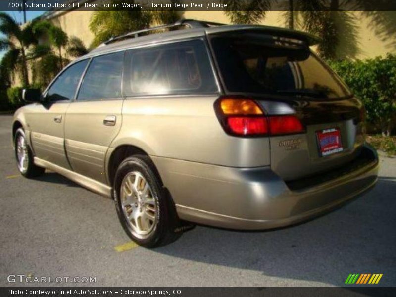 Titanium Beige Pearl / Beige 2003 Subaru Outback L.L. Bean Edition Wagon