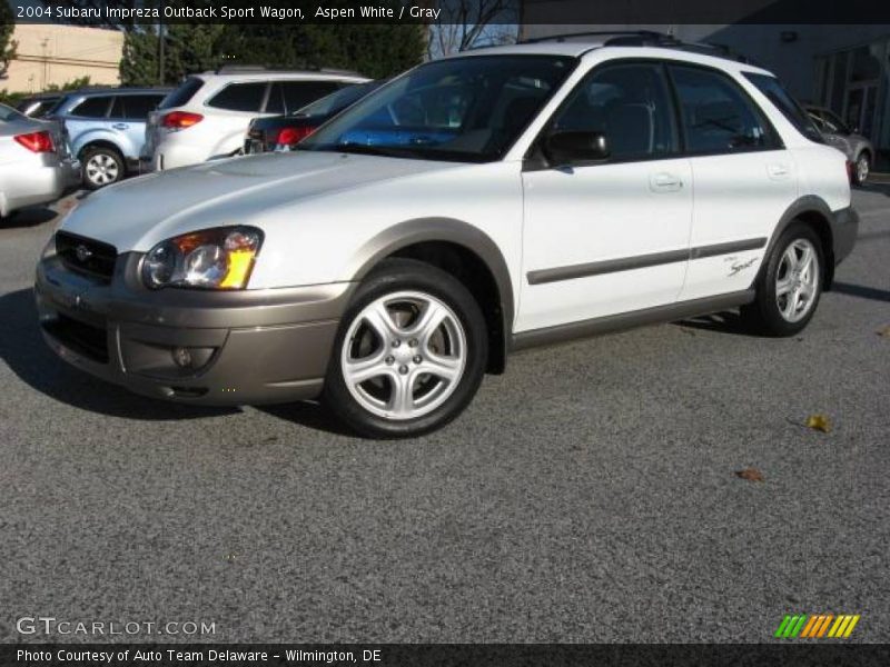 Aspen White / Gray 2004 Subaru Impreza Outback Sport Wagon