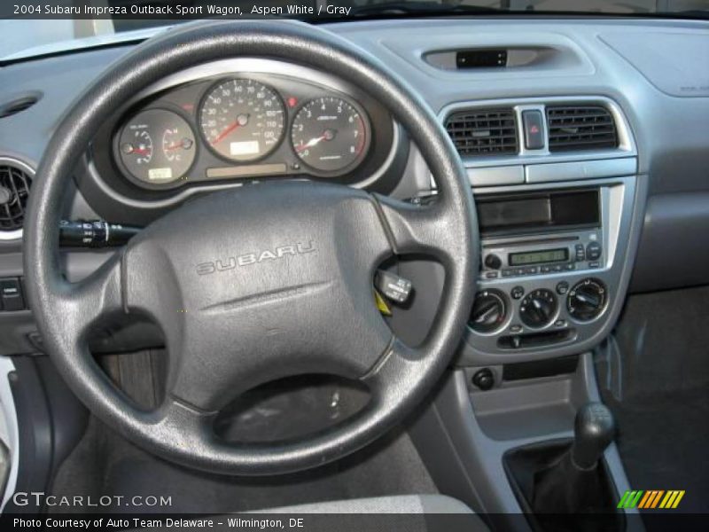 Aspen White / Gray 2004 Subaru Impreza Outback Sport Wagon