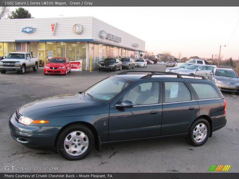 Green / Gray 2002 Saturn L Series LW300 Wagon