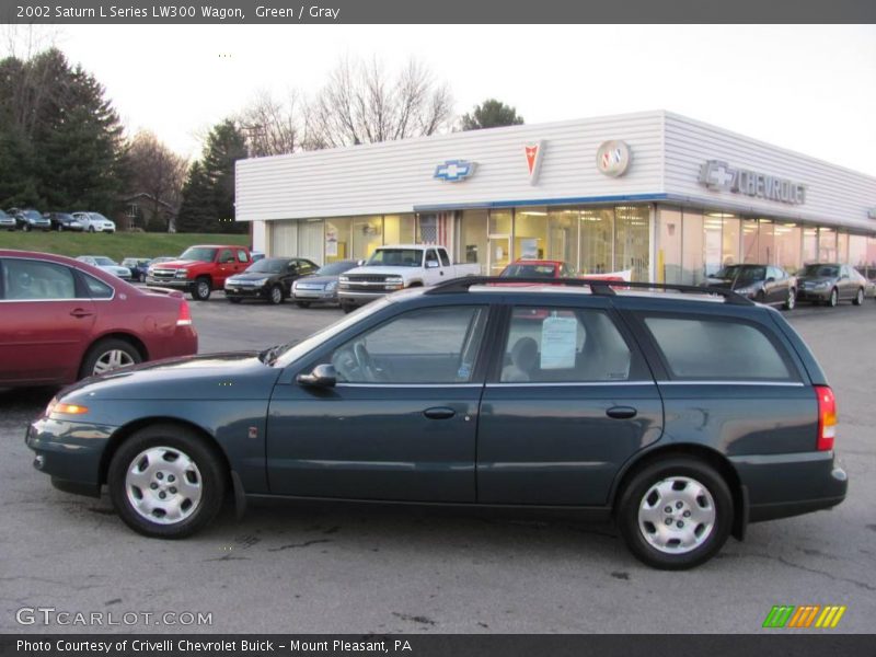 Green / Gray 2002 Saturn L Series LW300 Wagon