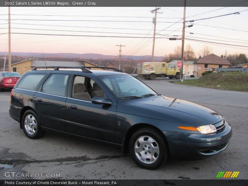 Green / Gray 2002 Saturn L Series LW300 Wagon