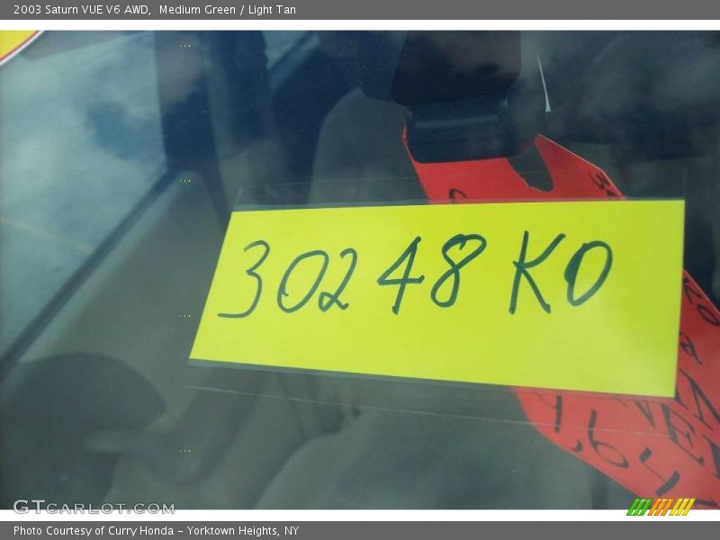 Medium Green / Light Tan 2003 Saturn VUE V6 AWD