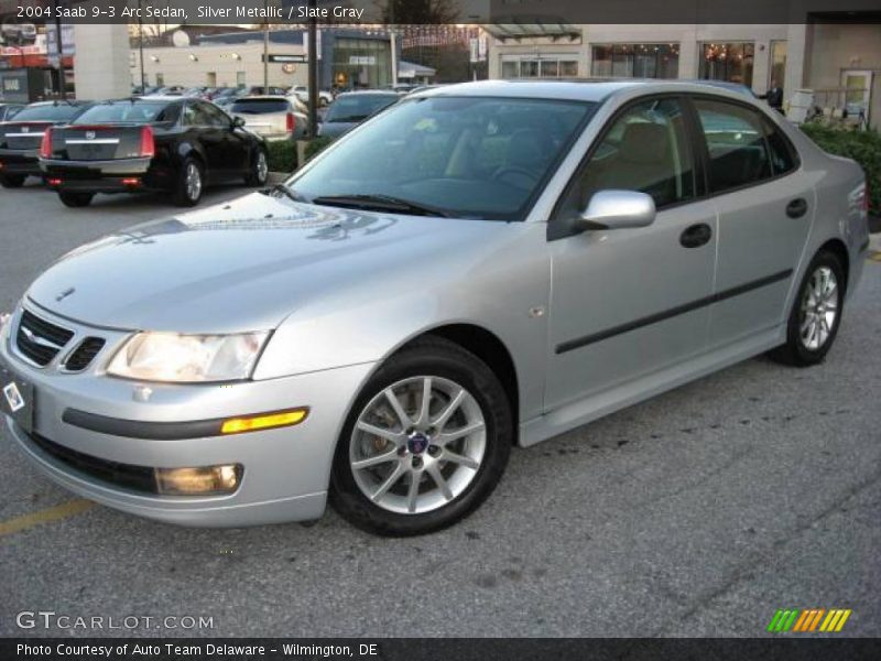 Silver Metallic / Slate Gray 2004 Saab 9-3 Arc Sedan