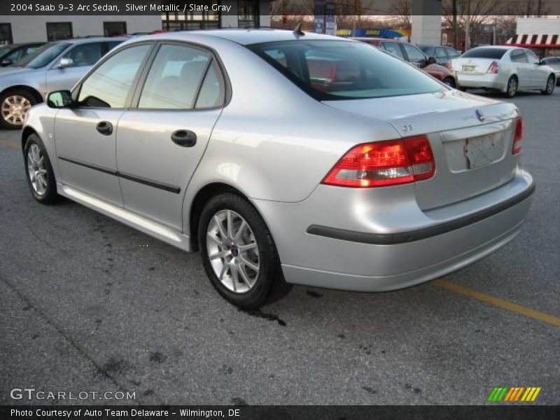 Silver Metallic / Slate Gray 2004 Saab 9-3 Arc Sedan