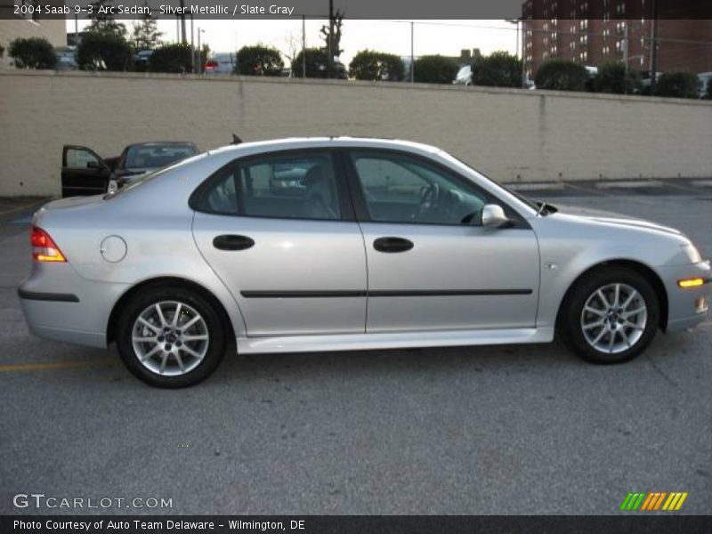 Silver Metallic / Slate Gray 2004 Saab 9-3 Arc Sedan