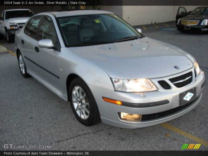 Silver Metallic / Slate Gray 2004 Saab 9-3 Arc Sedan