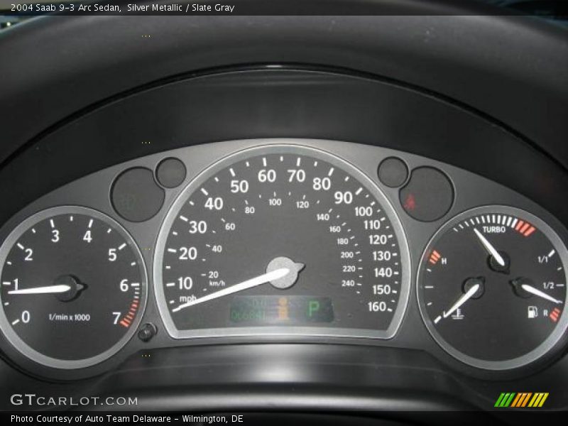 Silver Metallic / Slate Gray 2004 Saab 9-3 Arc Sedan