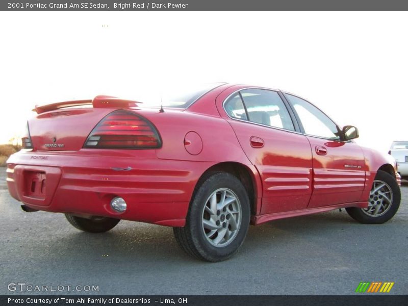 Bright Red / Dark Pewter 2001 Pontiac Grand Am SE Sedan