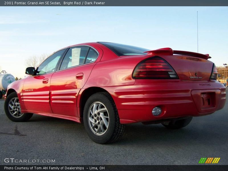 Bright Red / Dark Pewter 2001 Pontiac Grand Am SE Sedan