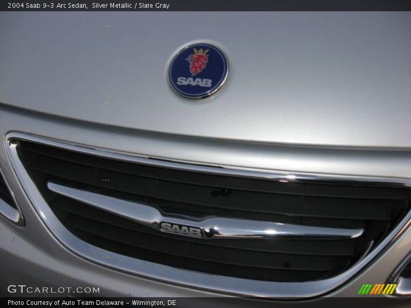 Silver Metallic / Slate Gray 2004 Saab 9-3 Arc Sedan