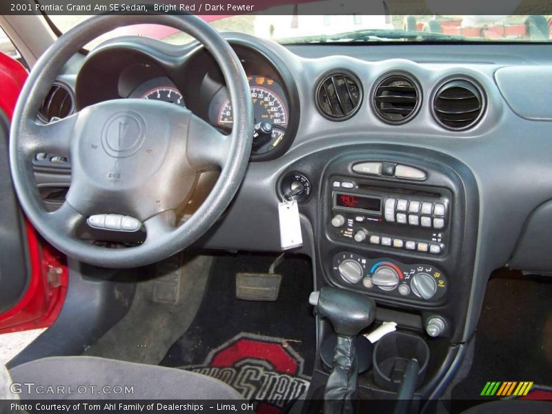 Bright Red / Dark Pewter 2001 Pontiac Grand Am SE Sedan
