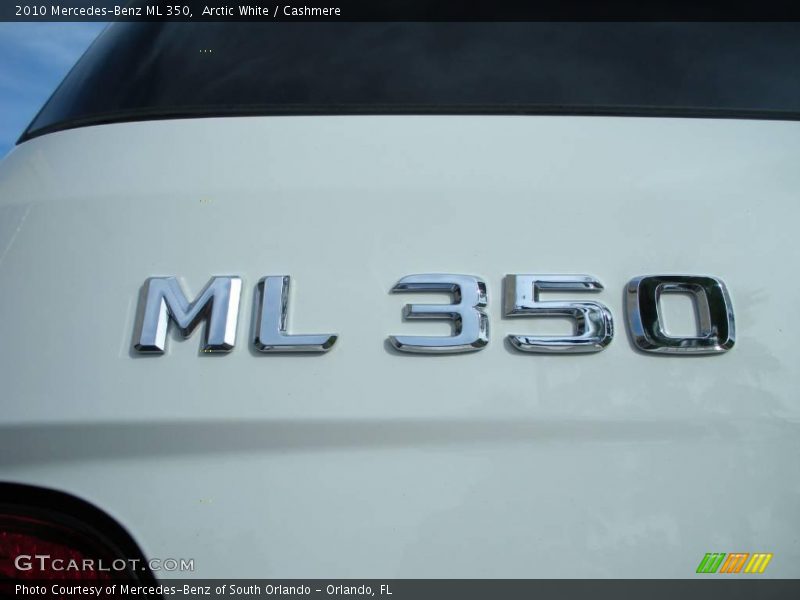 Arctic White / Cashmere 2010 Mercedes-Benz ML 350