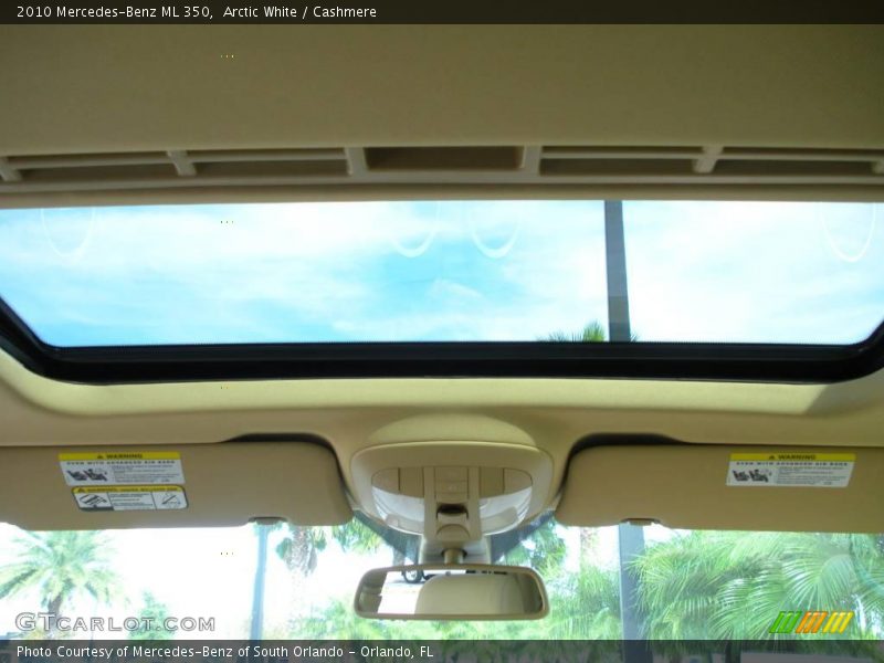 Arctic White / Cashmere 2010 Mercedes-Benz ML 350