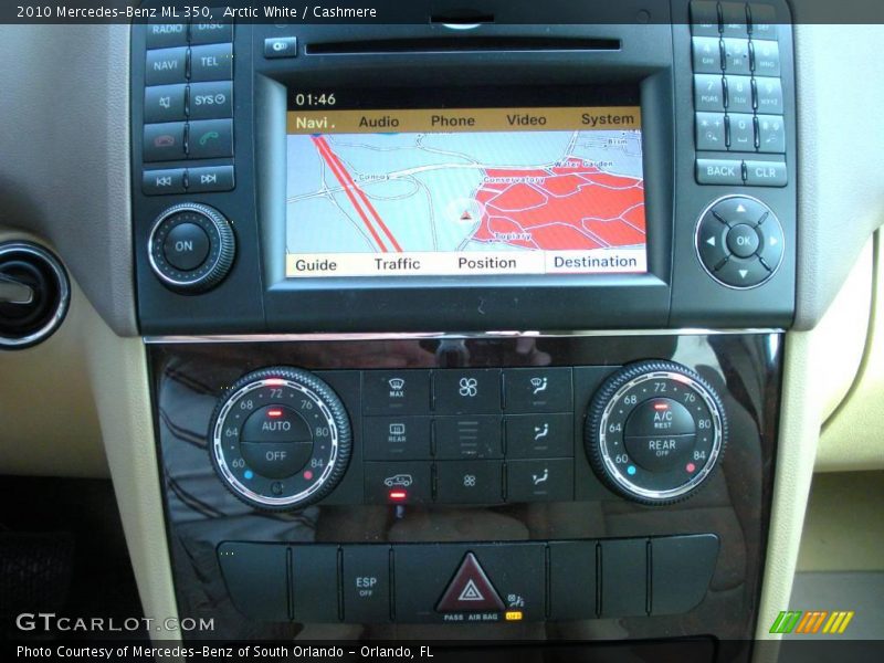 Arctic White / Cashmere 2010 Mercedes-Benz ML 350