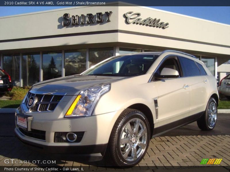 Gold Mist / Shale/Brownstone 2010 Cadillac SRX 4 V6 AWD