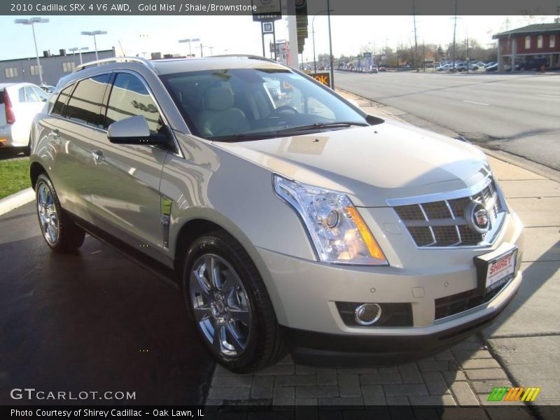 Gold Mist / Shale/Brownstone 2010 Cadillac SRX 4 V6 AWD