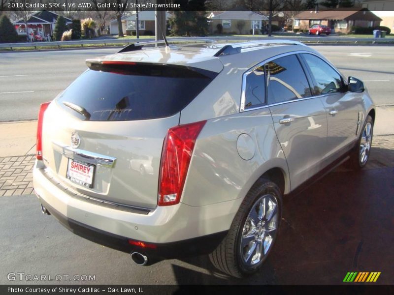 Gold Mist / Shale/Brownstone 2010 Cadillac SRX 4 V6 AWD