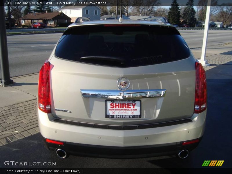 Gold Mist / Shale/Brownstone 2010 Cadillac SRX 4 V6 AWD