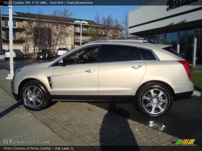 Gold Mist / Shale/Brownstone 2010 Cadillac SRX 4 V6 AWD