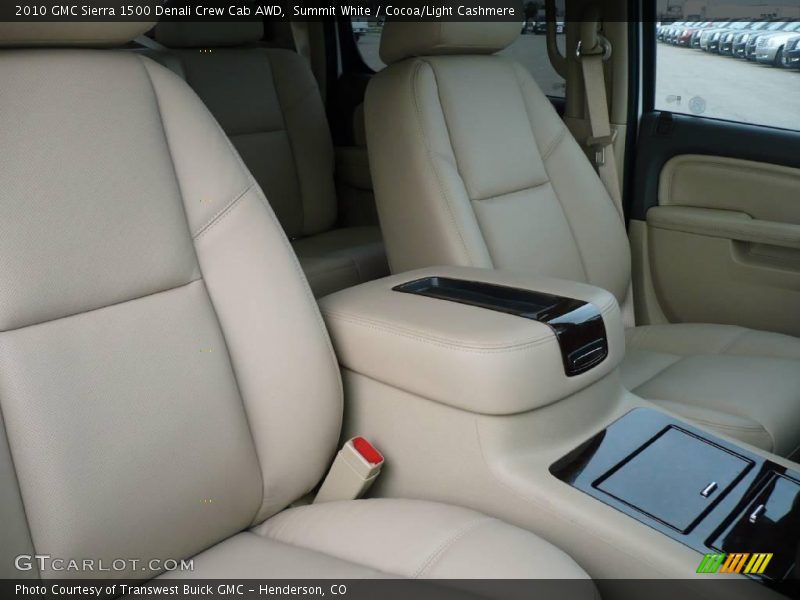 Summit White / Cocoa/Light Cashmere 2010 GMC Sierra 1500 Denali Crew Cab AWD