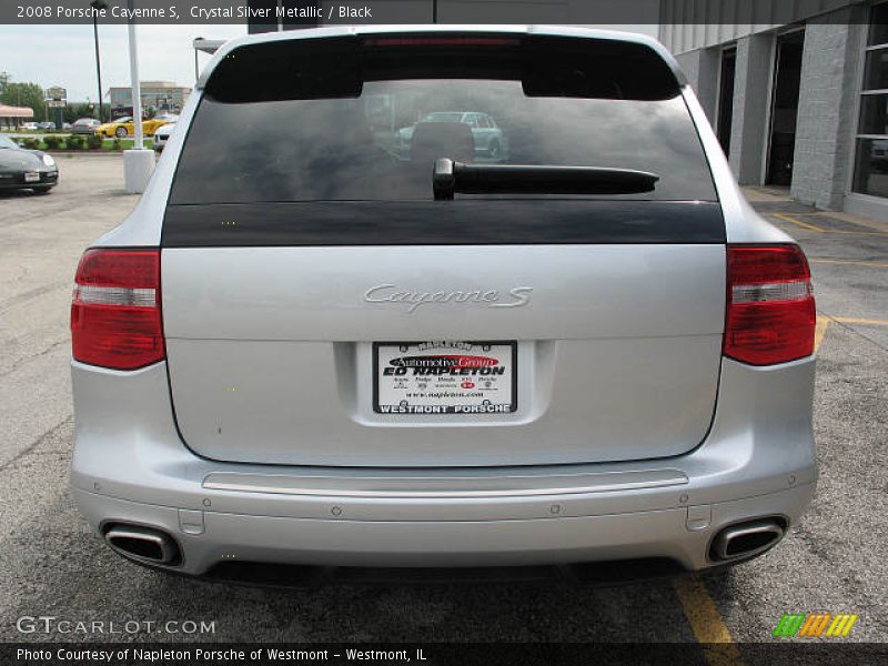 Crystal Silver Metallic / Black 2008 Porsche Cayenne S