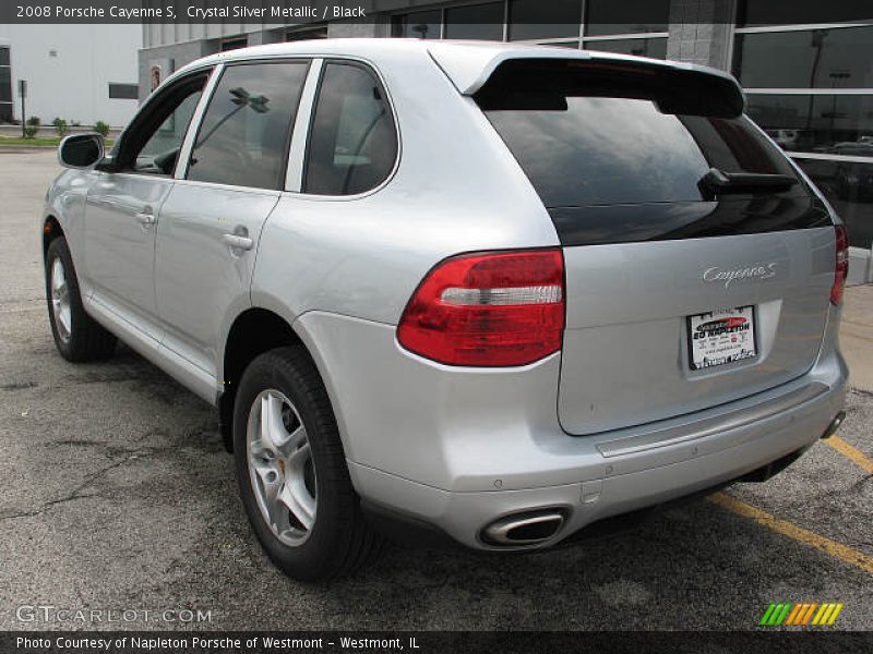 Crystal Silver Metallic / Black 2008 Porsche Cayenne S