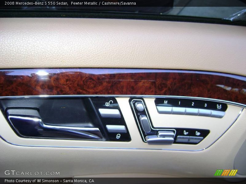 Pewter Metallic / Cashmere/Savanna 2008 Mercedes-Benz S 550 Sedan