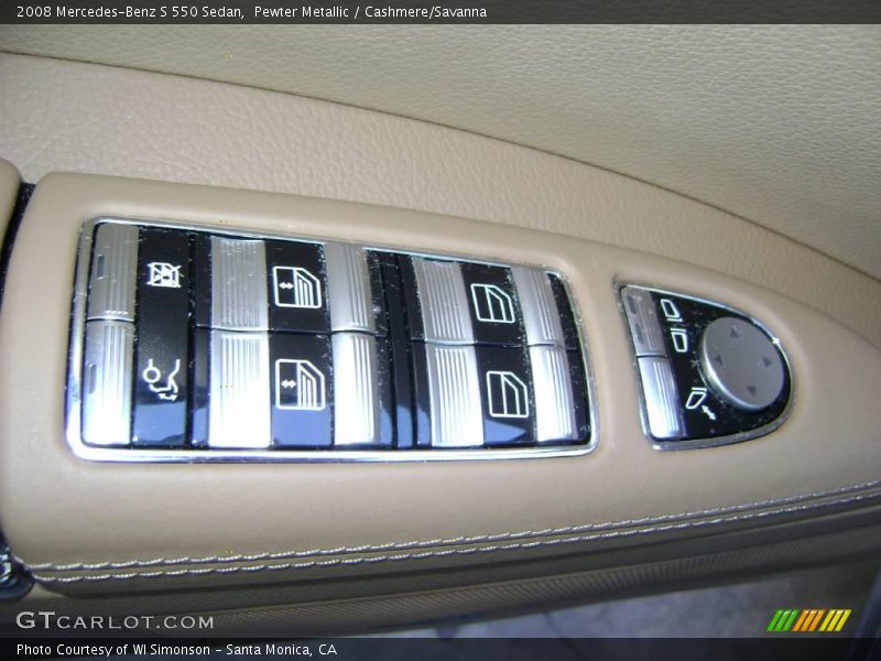 Pewter Metallic / Cashmere/Savanna 2008 Mercedes-Benz S 550 Sedan