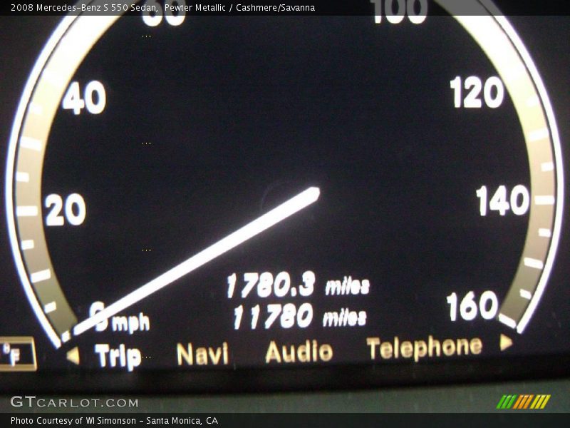 Pewter Metallic / Cashmere/Savanna 2008 Mercedes-Benz S 550 Sedan