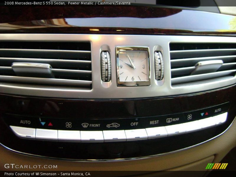 Pewter Metallic / Cashmere/Savanna 2008 Mercedes-Benz S 550 Sedan