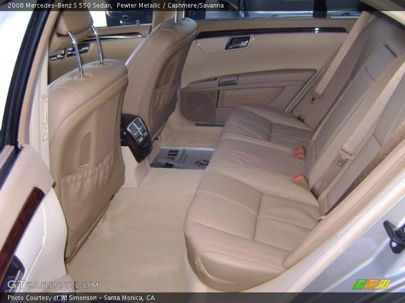 Pewter Metallic / Cashmere/Savanna 2008 Mercedes-Benz S 550 Sedan