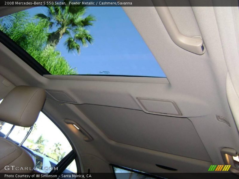 Pewter Metallic / Cashmere/Savanna 2008 Mercedes-Benz S 550 Sedan