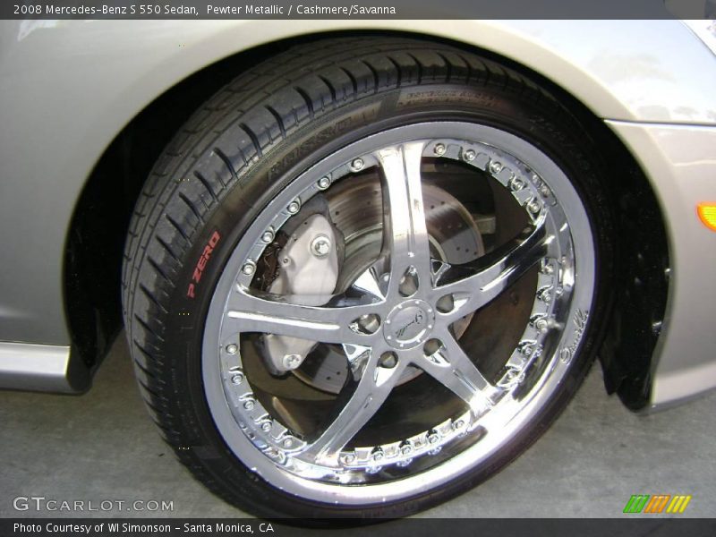 Pewter Metallic / Cashmere/Savanna 2008 Mercedes-Benz S 550 Sedan