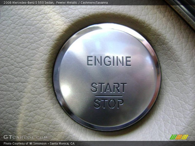 Pewter Metallic / Cashmere/Savanna 2008 Mercedes-Benz S 550 Sedan