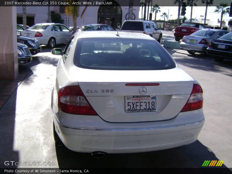 Arctic White / Black/Ash 2007 Mercedes-Benz CLK 350 Coupe