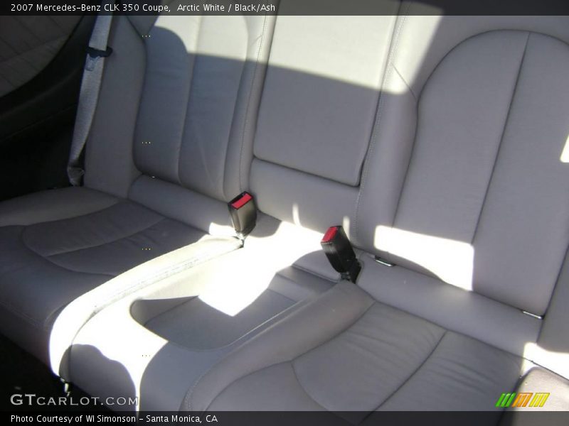 Arctic White / Black/Ash 2007 Mercedes-Benz CLK 350 Coupe