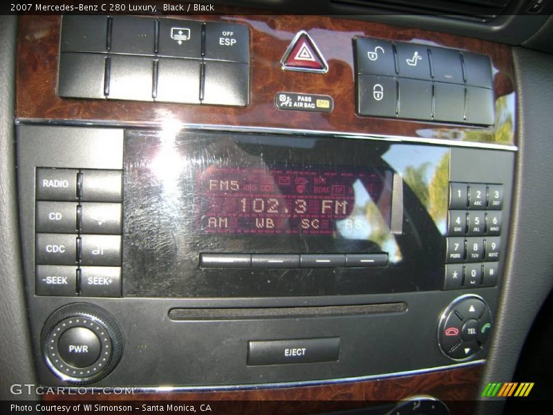 Black / Black 2007 Mercedes-Benz C 280 Luxury
