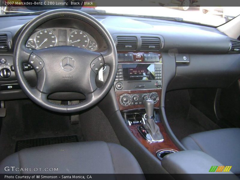 Black / Black 2007 Mercedes-Benz C 280 Luxury